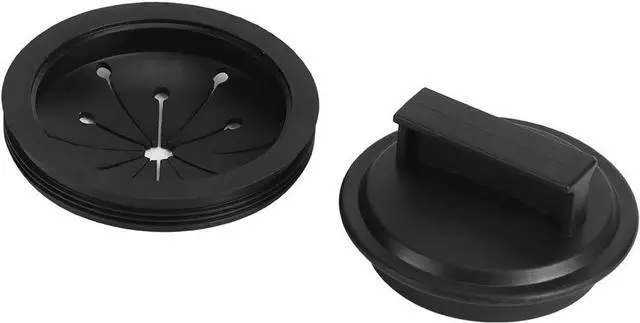 Main image of Garbage Disposal Splash Guard and Sink Stopper, 3-Inch Rubber | Removable rubber cover helps contain food and water splashes. Oil-, wear-, and heat-resistant for easy cleaning.