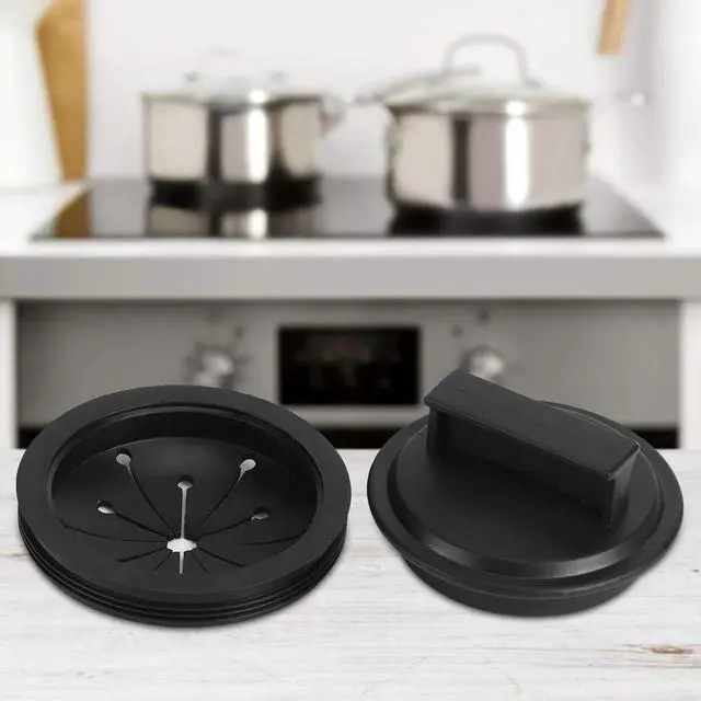 Alt view image 2 of 7 - Garbage Disposal Splash Guard and Sink Stopper, 3-Inch Rubber | Removable rubber cover helps contain food and water splashes. Oil-, wear-, and heat-resistant for easy cleaning.