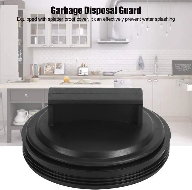Alt view image 4 of 7 - Garbage Disposal Splash Guard and Sink Stopper, 3-Inch Rubber | Removable rubber cover helps contain food and water splashes. Oil-, wear-, and heat-resistant for easy cleaning.