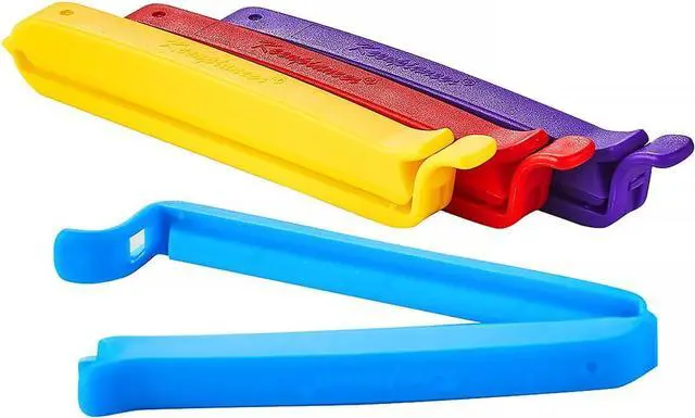 Alt view image 3 of 7 - Keenpioneer Sealing Clips 4inch Multicolor for Piping Bags 12 Pack | Decorating/Icing Bag Sealing Clips, 4-Color