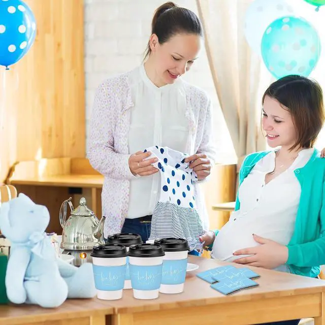 Alt view image 6 of 6 - 20 Counts A Baby Is Brewing, Coffee Cup Sleeves for Baby Shower Decorations, Disposable for Hot corrugated paper Sleeves 12 16 or 20 oz Paper Cup - Aa10
