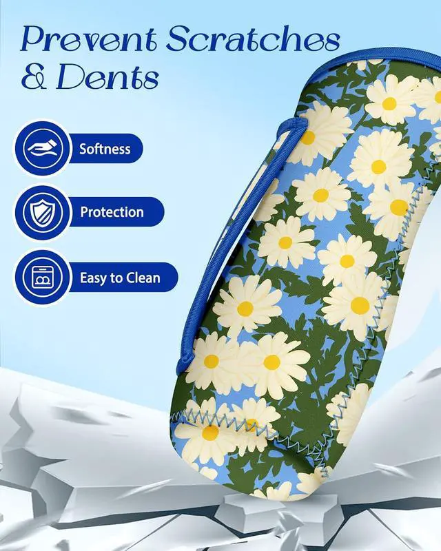 Alt view image 5 of 6 - Water Bottle Sleeve for Cirkul 22 oz - 2 Pack Bottles Cover Holder Carrier Bag with Side Handle