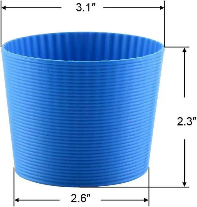 Alt view image 4 of 6 - Cosmos Pack of 6 Assorted Colors Heat-resistant Silicone Coffee Cup Sleeve for Coffee Mug, Assorted Color