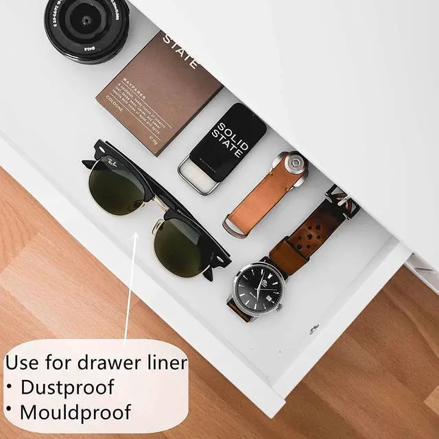 Alt view image 3 of 7 - Heroad Brand Clear Self Adhesive Shelf Liner Clear Contact Paper Adhesive Film Peel and Stick Protect Contact Paper for Drawer Liner Transparent Easy Apply Waterproof Multipurpose Vinyl Film 17.7x5ft