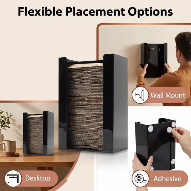 Alt view image 5 of 7 - UCUDI Coffee Cup Sleeve Holder Dispenser Coffee Bar Station Organizer | Wall Mount or CountertopHot Collar Jacket Organizer for Coffee Bar, Home Kitchen or Restaurant Use