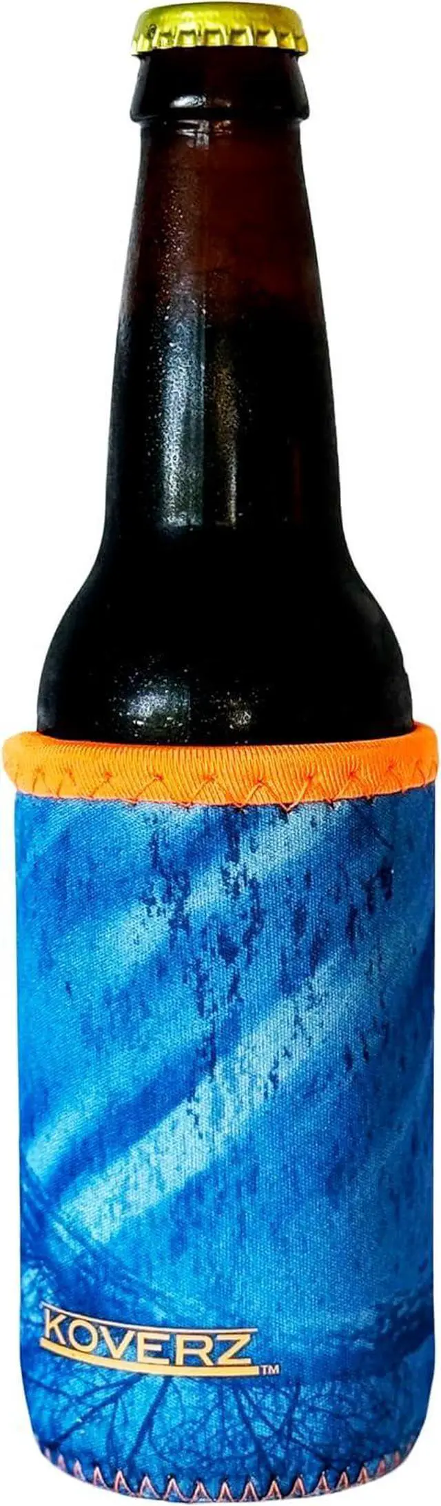 Main image of Can/Bottle Sleeve, Neoprene Insulated Bottle Sleeve, Fits 8-12 Oz., Small Size, RTF Blue Orange