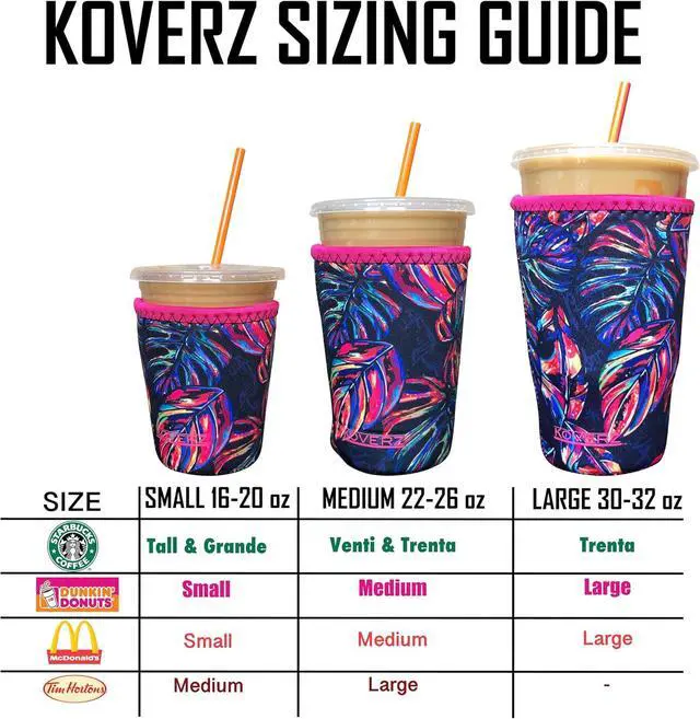 Alt view image 7 of 7 - Iced Coffee Sleeve, Insulated Neoprene Cup Sleeve, Fits a 16 Oz. Coffee Cup, Washable and Reusable, Iced Coffee Accessories, Small Realtree Camo