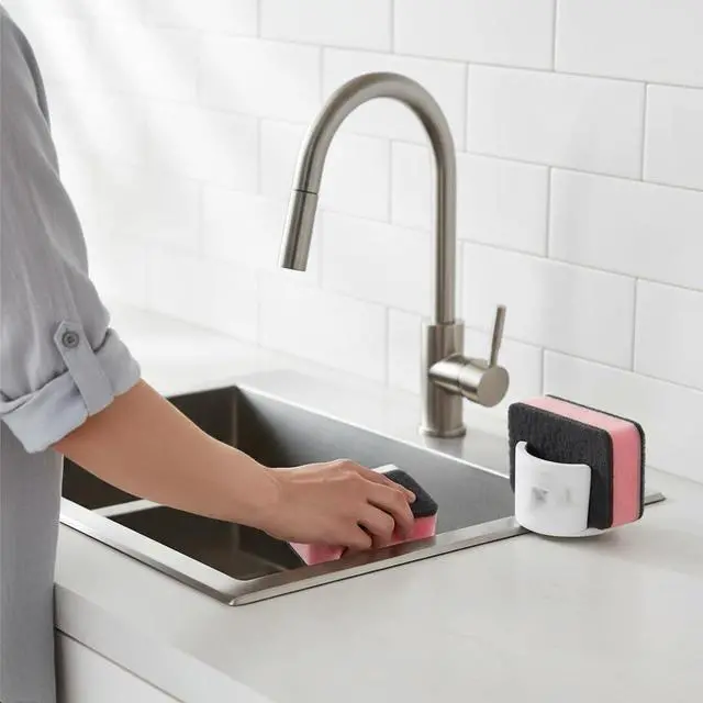 Alt view image 3 of 5 - Sponge Holder Kitchen Diatomite Drying Rack Absorbent Sink Sponge Organizer
