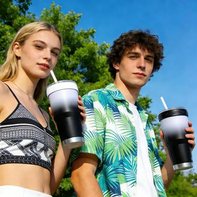 Alt view image 7 of 7 - Tumbler Silicone Ring,Iced Coffee Sleeve for 30oz Tumblers | Silicone Ring for 30oz YETI/RTIC/BJPKPK Tumblers,Fits 3.9-4 Inch Cup Mouth,for Most 30oz Stainless Steel Tumbler,Black