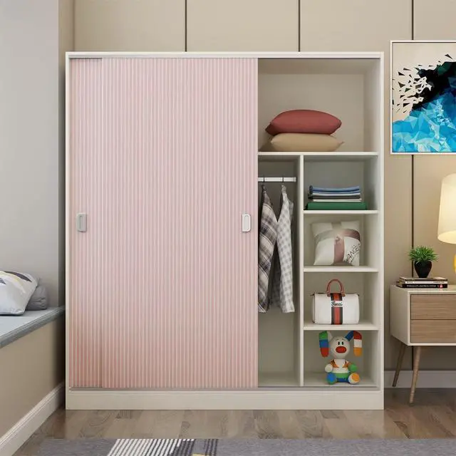Alt view image 5 of 7 - 17.7" x 117" Pink and White Stripe Wallpaper Stick and Peel Contact Paper Self Adhesive Decorative Waterproof Wall Covering Cabinets Shelves Liner Drawer Sticker