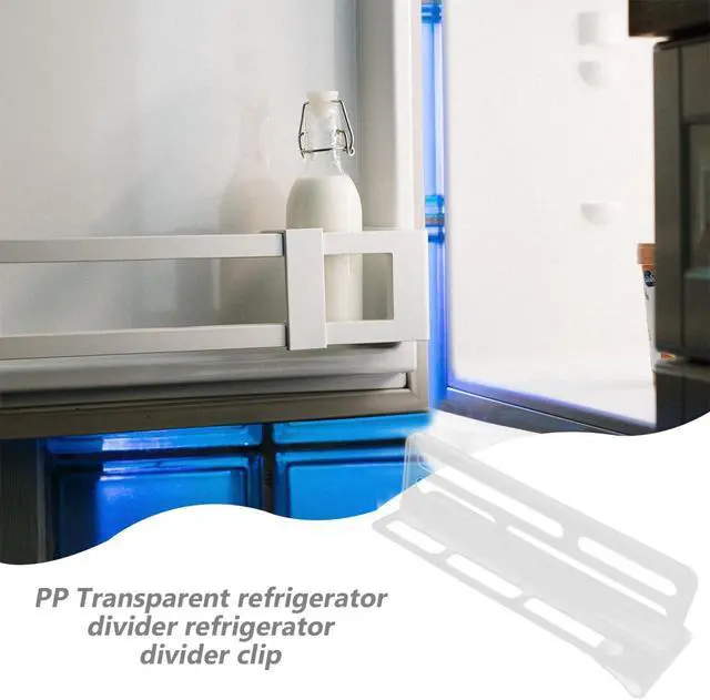 Alt view image 4 of 7 - Adjustable Refrigerator Divider Shelf Organizer Clear Storage Board | Kitchen Storage Board for Kitchen Fridge and Freezer 10.03X3.14X2.91In