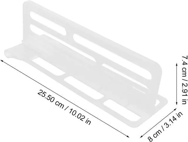 Alt view image 5 of 7 - Adjustable Refrigerator Divider Shelf Organizer Clear Storage Board | Kitchen Storage Board for Kitchen Fridge and Freezer 10.03X3.14X2.91In