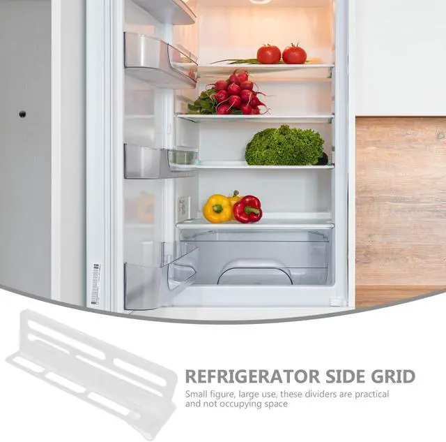 Alt view image 6 of 7 - Adjustable Refrigerator Divider Shelf Organizer Clear Storage Board | Kitchen Storage Board for Kitchen Fridge and Freezer 10.03X3.14X2.91In