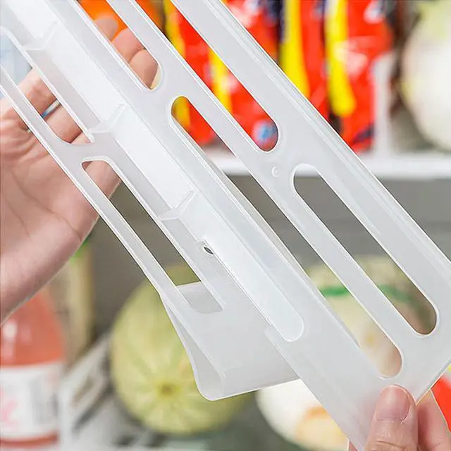 Alt view image 7 of 7 - Adjustable Refrigerator Divider Shelf Organizer Clear Storage Board | Kitchen Storage Board for Kitchen Fridge and Freezer 10.03X3.14X2.91In
