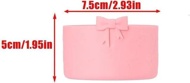 Alt view image 5 of 6 - Cute 3D Bow Silicone Boot for Stanley Cup,Anti-Slip Bottom Sleeve Cover for Bottom Protector,Bow Straw Boot Sleeve for 40&30oz Cup Accessories,Glassware and Drinkware (Pink)