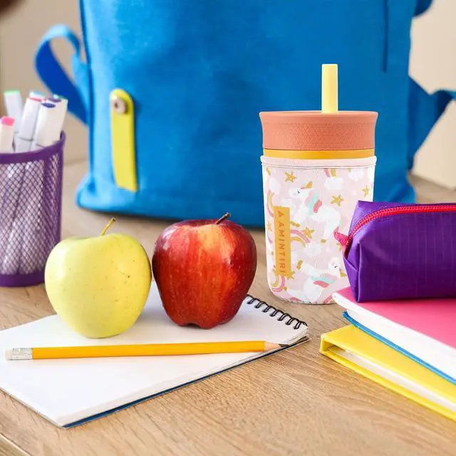 Alt view image 4 of 6 - Neoprene Sleeve for Owala Kids 12 oz & Zak Cup 15 oz, Kids Tumbler Cover | Mute in Class & Scratch Resistant Cute Sleeve for Boys Girls to School Travel