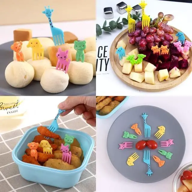 Alt view image 7 of 7 - Silicone Lunch Box Dividers,Back to School Lunch Essentials - 24 pcs Bento Box Dividers with 10 Animal Picks,Lunchbox Supplies Accessories,Cupcake Baking Cups,Muffin Pan Liners,Reusable and BPA Free