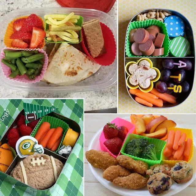 Alt view image 4 of 7 - XANGNIER 40 Pcs Silicone Lunch Box Dividers,Reusable Lunch Bento Box Accessories for Kids,Lunchbox Supplies Accessories,Back to School Lunch Essentials,Silicone Cupcake Liners,Muffin Cups