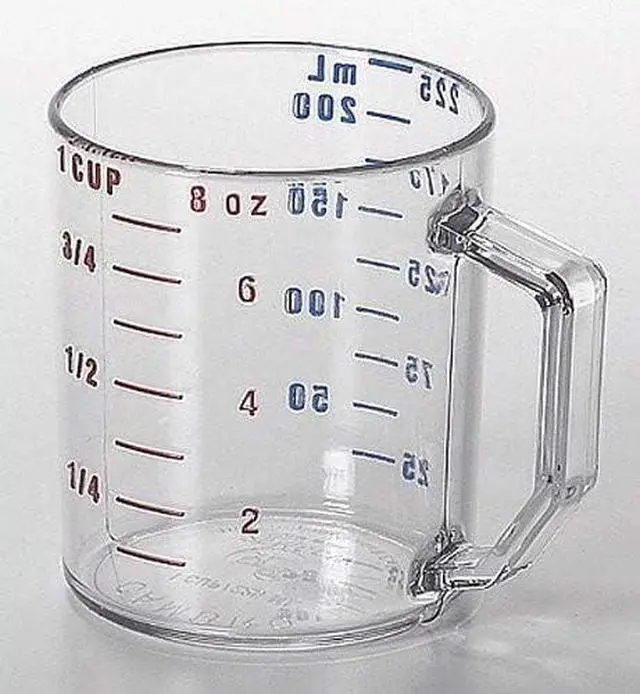 Alt view image 3 of 3 - Cambro Measure Cup 1 Cup Clear (25MCCW135)