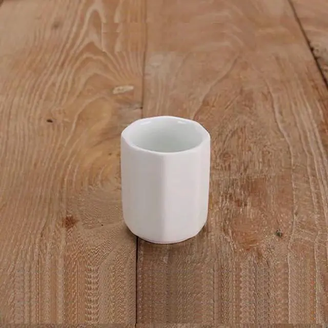 Alt view image 4 of 4 - luzen 2Pcs Ceramic Toothpick Holder Simple Small Toothpick Cup Holder Home Kitchen Storage Gadgets Toothpick Dispenser for Hotels, Restaurants, Home Party Use, White