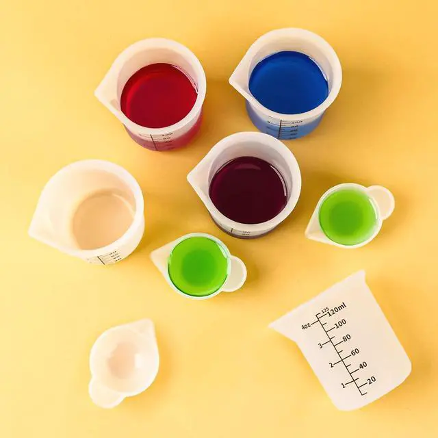 Alt view image 7 of 7 - 5pcs Silicone Measuring Cups 125ml for Resin, 3pcs 40ml Mixing Bowls | Dispenser 5Pcs Silicone Measuring Cups for Resin, flexible, reusable and easy to clean for DIY Resin Art Craft Supplies