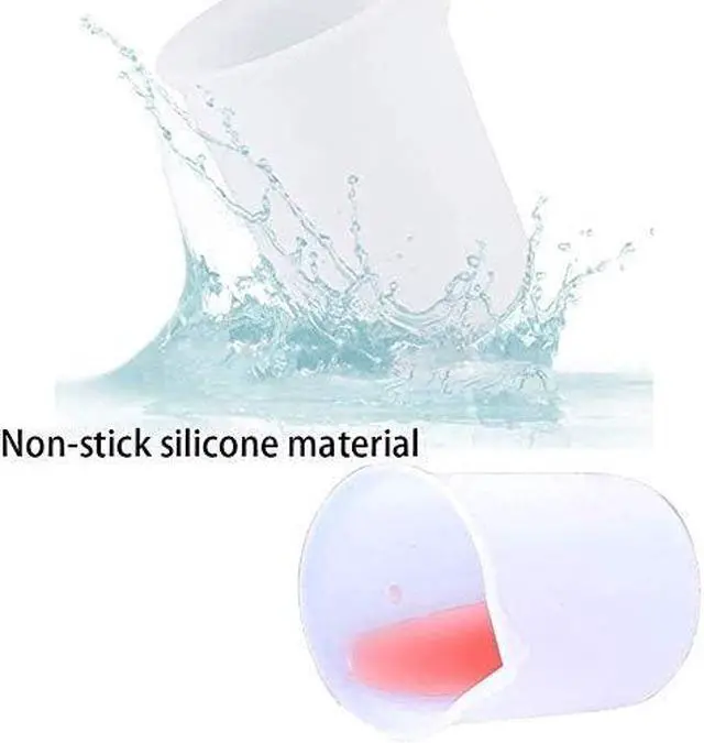 Alt view image 5 of 7 - 10 Pcs 100ml Silicone Measuring Cups, Nonstick Mixing Cups for Resin Molds, DIY Crafts