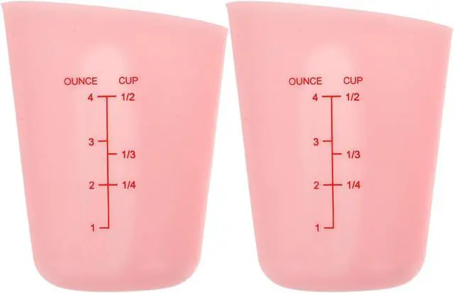 Main image of 2pcs Silicone Measuring Cup Resin Epoxy Mixing Cups Silicone Cup Baking Graduated Double Scale Flexible Measuring for Baking Resin