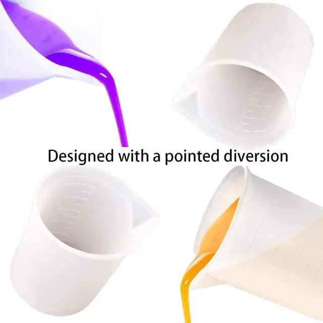Alt view image 7 of 7 - 10 Pcs 100ml Silicone Measuring Cups, Nonstick Mixing Cups for Resin Molds, DIY Crafts