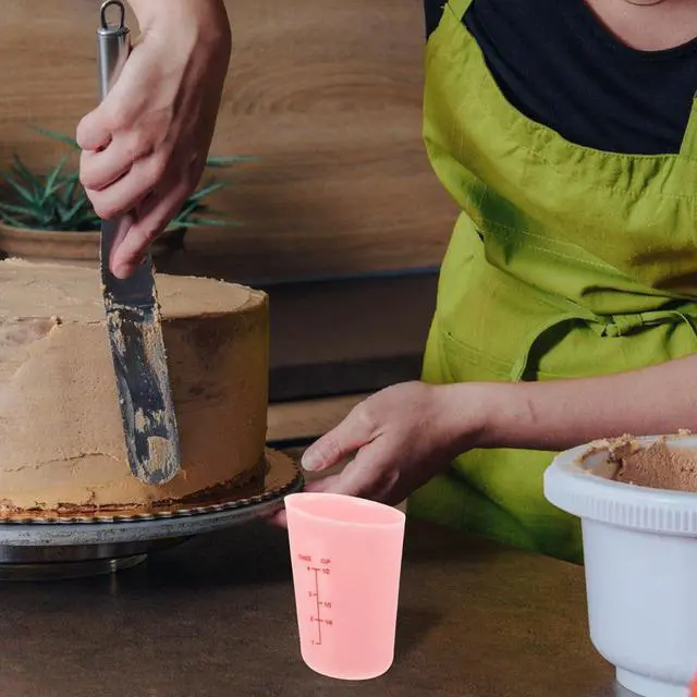 Alt view image 7 of 7 - 2pcs Silicone Measuring Cup Resin Epoxy Mixing Cups Silicone Cup Baking Graduated Double Scale Flexible Measuring for Baking Resin