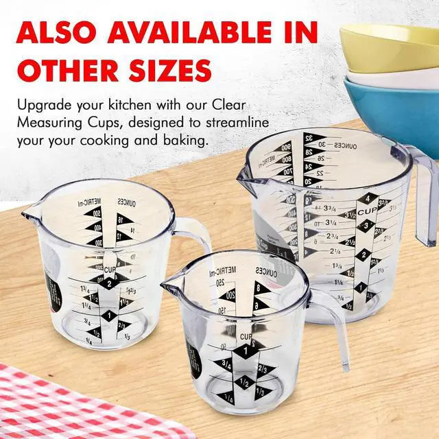 Alt view image 7 of 7 - Chef Craft Select Plastic Measuring Cup, 1 Cup Capacity, Clear