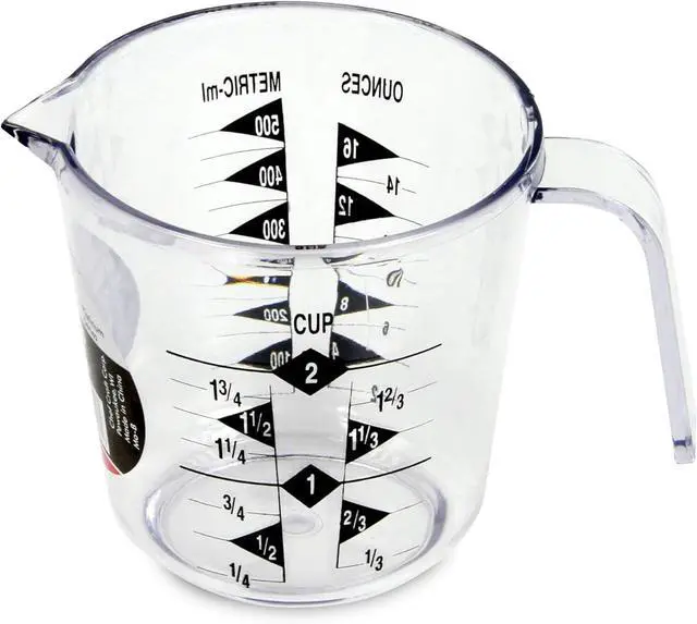 Main image of Chef Craft Select Plastic Measuring Cup, 2 Cup, Clear