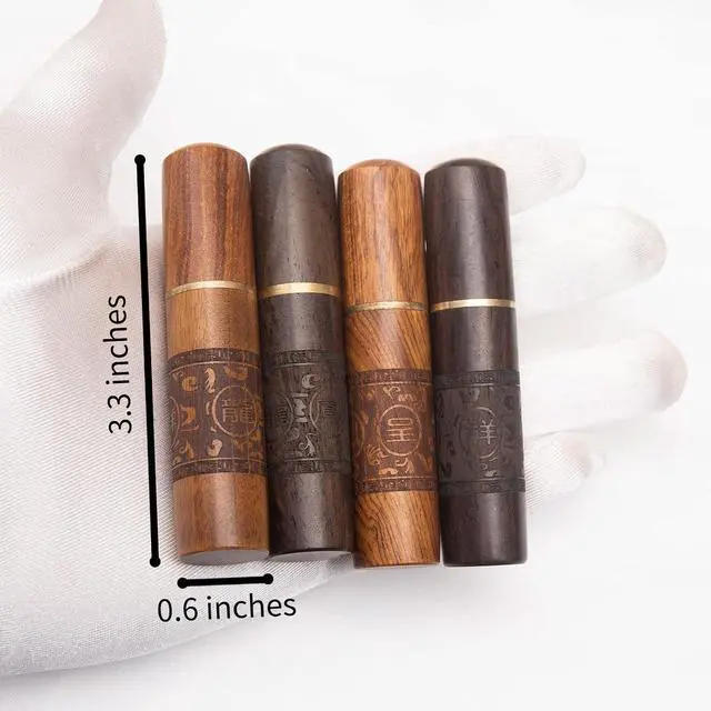 Alt view image 2 of 6 - Toothpick Holder Portable Wood Toothpick Case Waterproof Handmade Craft Toothpick Pocket Box for Storage Toothpicks, Needle, Pill, Cotton Swab, Bead, Ear Pick, and Other Small Object (4 Packs)