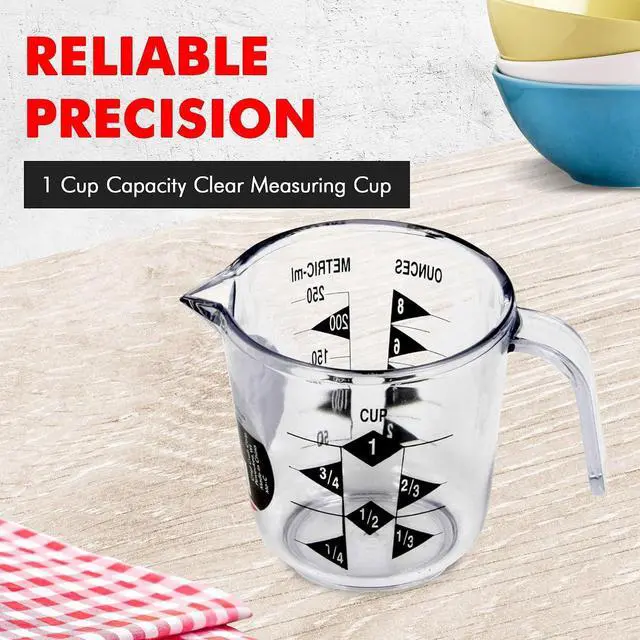 Alt view image 2 of 7 - Chef Craft Select Plastic Measuring Cup, 1 Cup Capacity, Clear