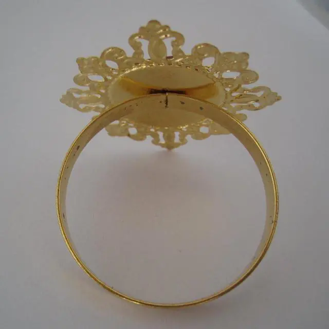 Alt view image 7 of 7 - Tangpan 10pcs Gold-Light Napkin Ring Rhinestones Napkin Rings for Weddings Pearl Napkin Rings Shiny (Clear)