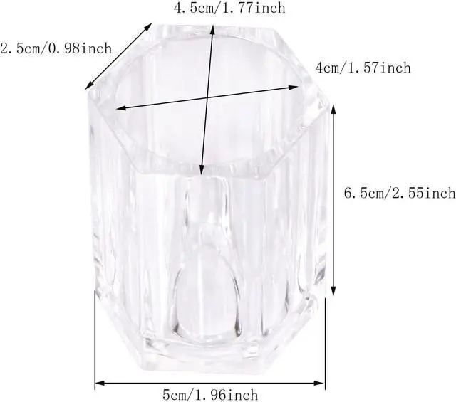 Alt view image 2 of 7 - ONLYKXY 2pcs Clear Acrylic Toothpick Holder Elegant Clean For Home Kitchen Storage Gadgets Creative Portable Toothpick Box (Rhombu)