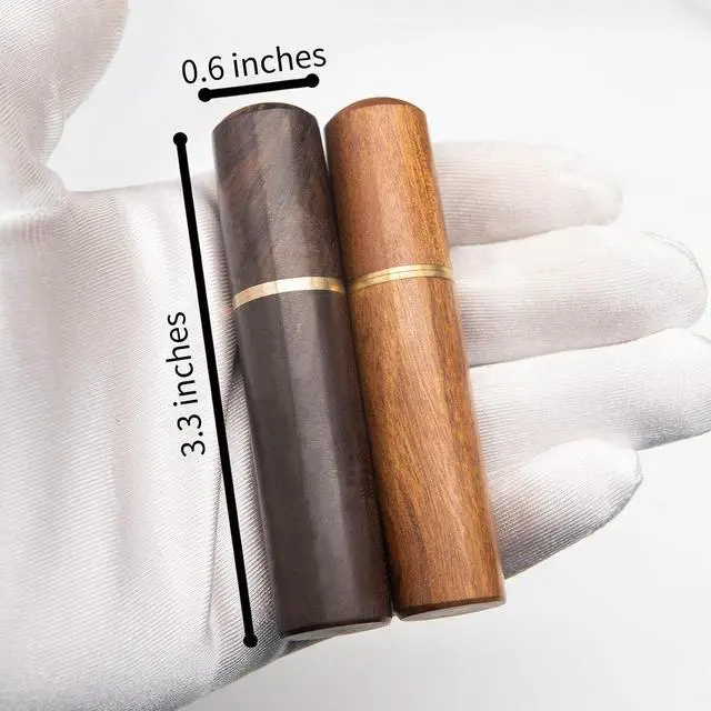 Alt view image 2 of 6 - Toothpick Holder Portable Wood Toothpick Case Waterproof Handmade Craft Toothpick Pocket Box for Storage Toothpicks, Needle, Pill, Bead, Ear Pick, Cotton Swab and Other Small Object (4 Packs)