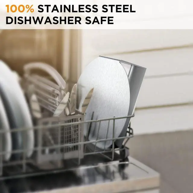 Alt view image 6 of 7 - Stainless Steel Burger Press, 5.5 Inch Round Smasher, Non-Stick Smooth Hamburger Press Flat Bottom Without Ridges, Bacon Grill Perfect for Top Griddle Cooking