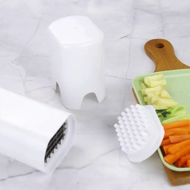 Alt view image 2 of 7 - Cucumber Slicer, Strawberry Slicer, Carrot Cutter, Patoto Cutter, Multi-Function Fruit And Vegetable Slicer, Fruit Dipenser