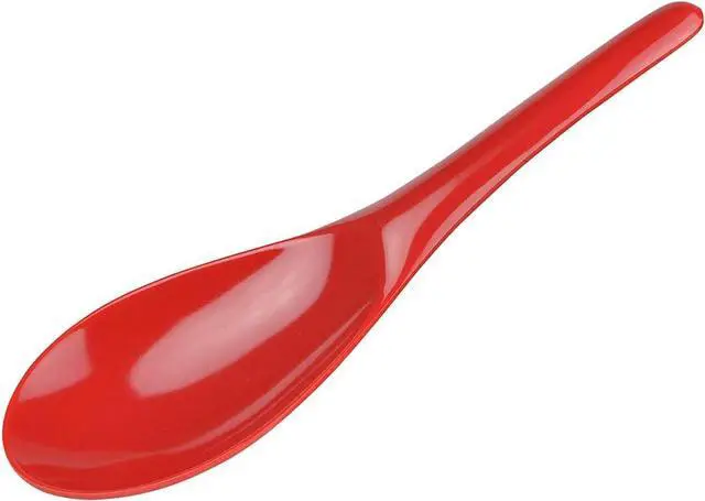 Main image of Gourmac Red Melamine Rice Spoon 8.5"