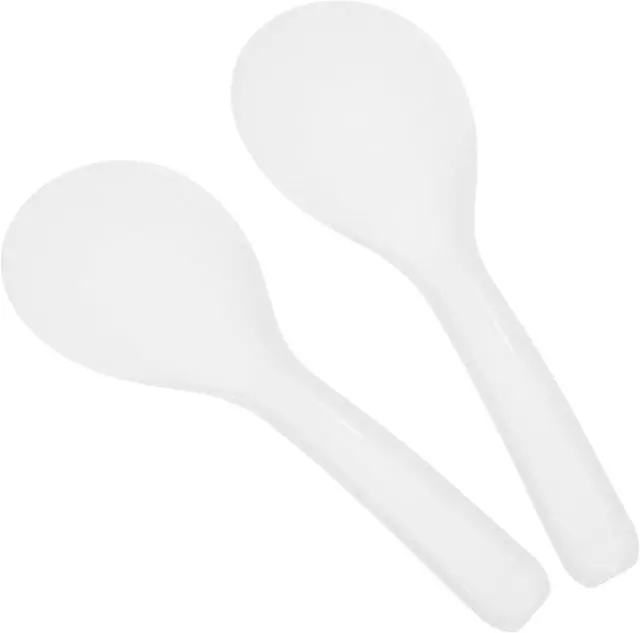 Main image of 2 Pack Reusable Rice Spoon Non Stick Rice Cooker Spatula Kitchen Paddle for Serving Compact Scoop 6.85 Inch Kitchen Utensil for Daily Use