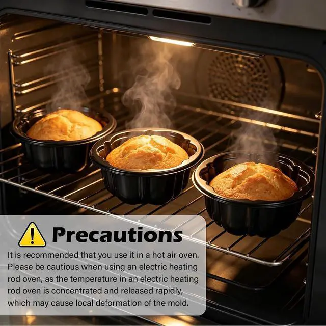 Alt view image 3 of 7 - 50-Pack Disposable 4 inch cake pan - Small Cake Pans Flower Shape, Jello Mold, Mini Flan Molds, Moldes para Flan, Moldes Para Gelatinas for Baking - Food Safe PET, Easy to Clean