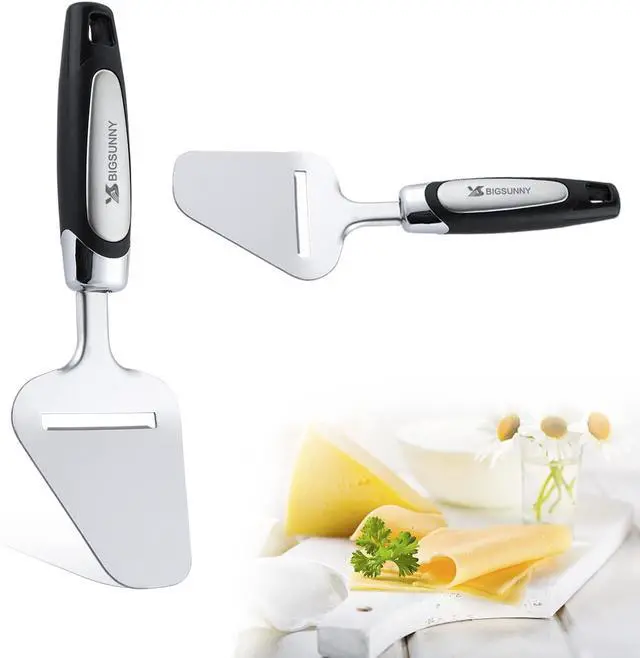 Alt view image 6 of 6 - MSY BIGSUNNY Cheese Slicer, Heavy Duty Stainless Steel Cheese Plane Slicer Cheese Cutter with Non-slip Handle