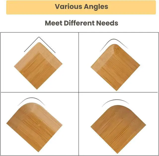 Alt view image 4 of 7 - Bamboo Pan & Pot Scraper Tool,6 Pcs Dish Scraper for Kitchen, | Size 2.8" x 2.4" Clean Pans, Dishes, Bowls, and Plates, Removes Food Effectively Without Scratching