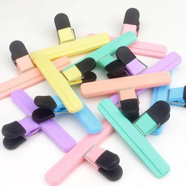 Alt view image 7 of 7 - Tamaki 6 Pack Chip Clips, Food Clips, 6 x 3.5 Inch, Pastel | Plastic Heavy Duty Seal Grip