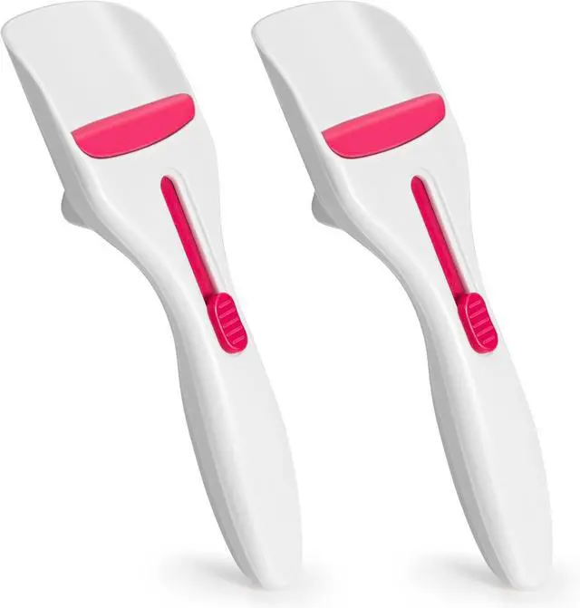 Main image of 2PCS Cupcake Batter Scoop, One Click Sliding Button Cake Cream Spatulas for Elegant Baking, Pastry & Cake Decorating, ABS and TPE Material