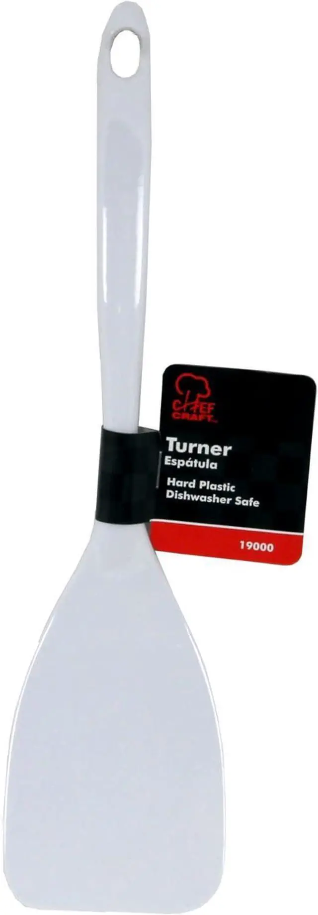 Alt view image 2 of 3 - Chef Craft Basic Melamine Spatula/Turner, 11.25 inch, White