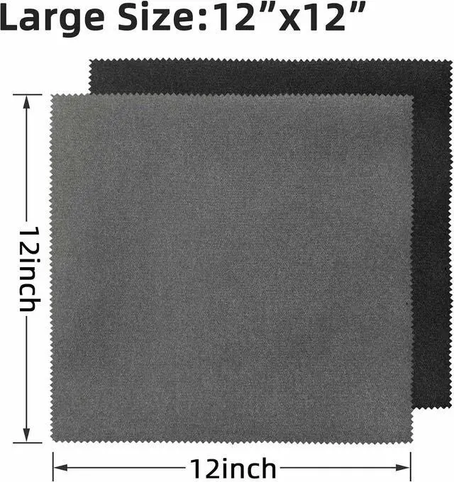 Alt view image 2 of 5 - 6/12 Pack Microfiber Gun Cleaning Cloth, 12"x12" Lint Free Gun Cleaning Rags