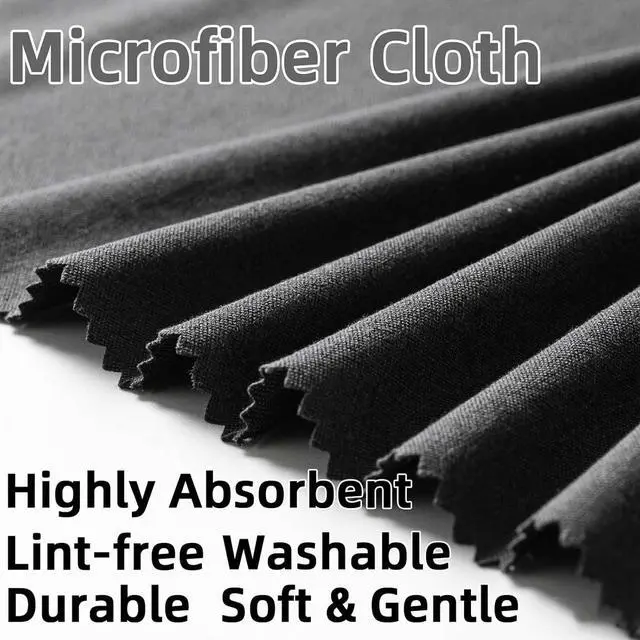 Alt view image 3 of 5 - 6/12 Pack Microfiber Gun Cleaning Cloth, 12"x12" Lint Free Gun Cleaning Rags