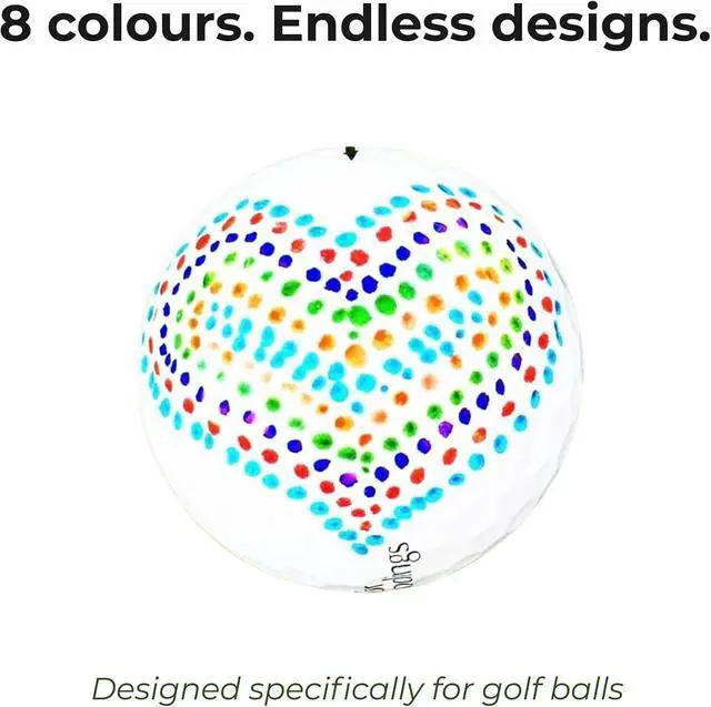 Alt view image 2 of 7 - Marki Permanent Golf Ball Marker Pen Fine Tip, Wear & Water Resistant Ink | Designed for Golf | Available in 8 Bold Colours | Single Pen