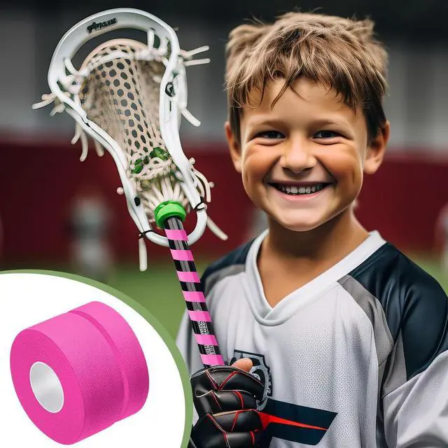 Alt view image 6 of 6 - Gemscream 30 ft Lacrosse Stick Tape 1 Inch 1/2 Inch | Non-precut, Cotton, Sweat Absorbent, Bat Grip Tape, for Lacrosse Hockey Baseball Bats